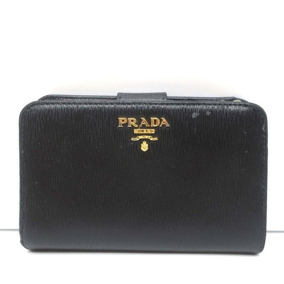 Prada Saffiano Leather Wallet Black - Picture 2 of 12